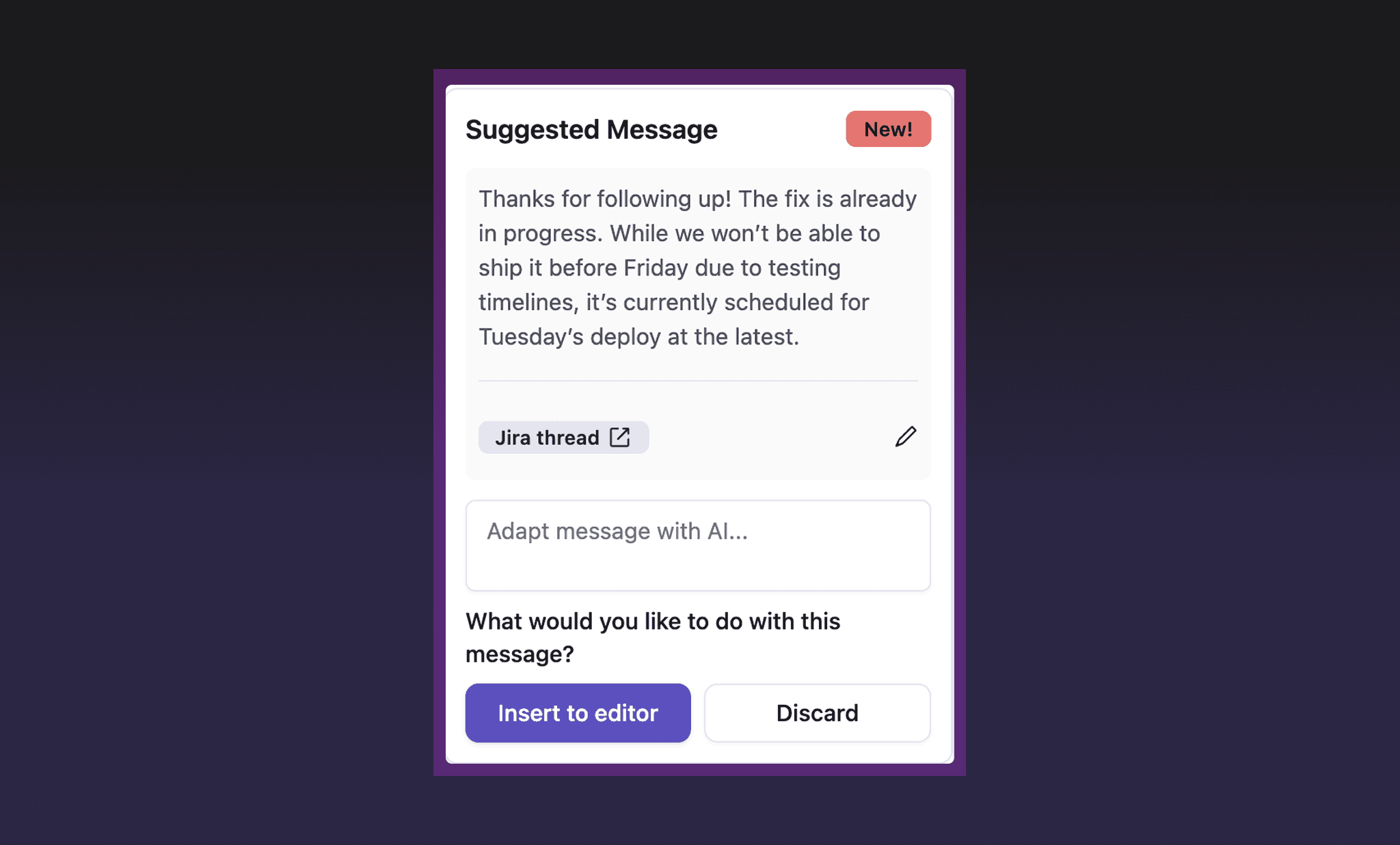 Pluno AI suggested messages in Zendesk Support