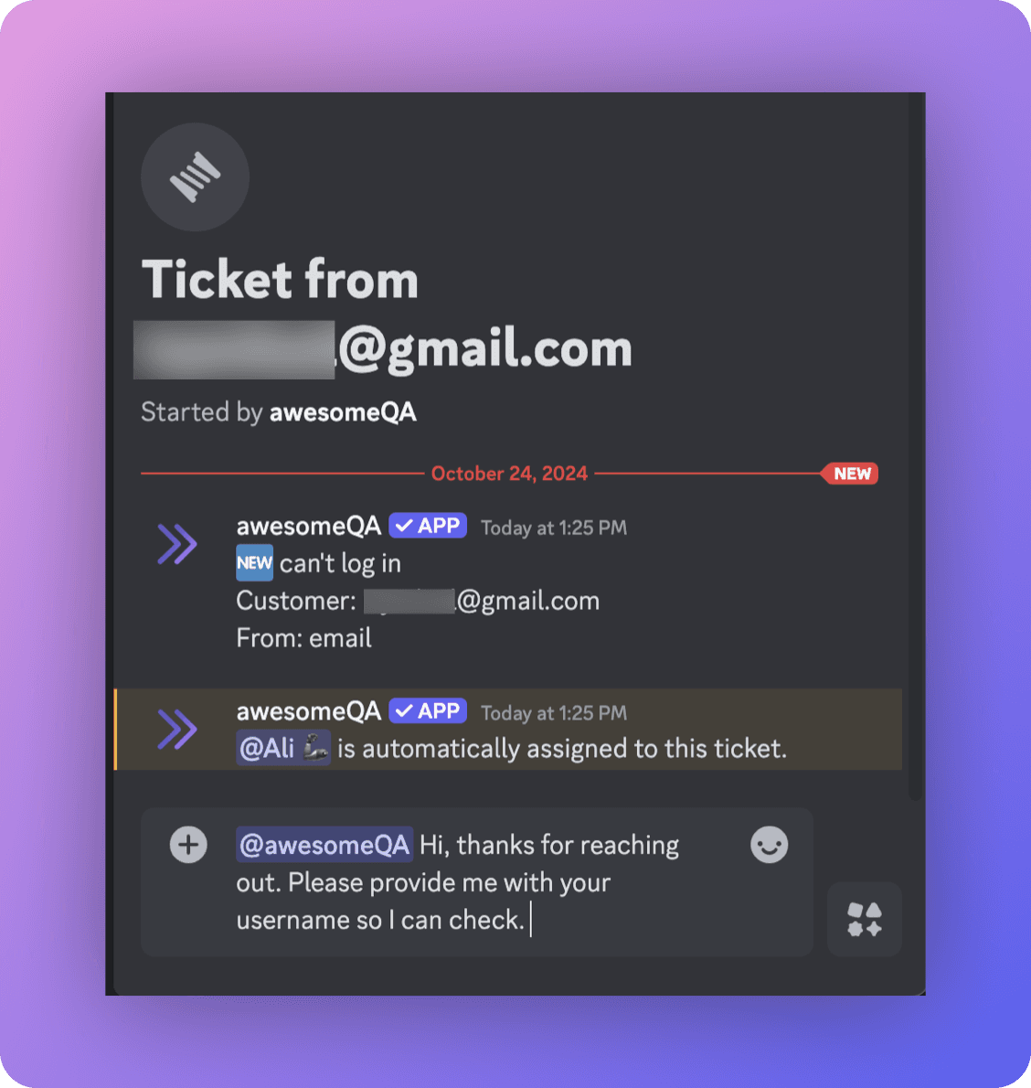 Integration for Email Support