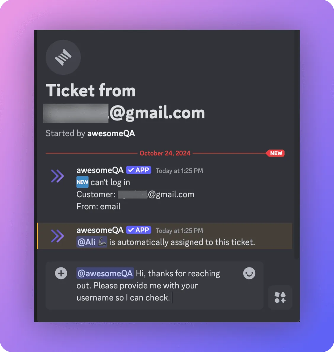 Integration for Email Support