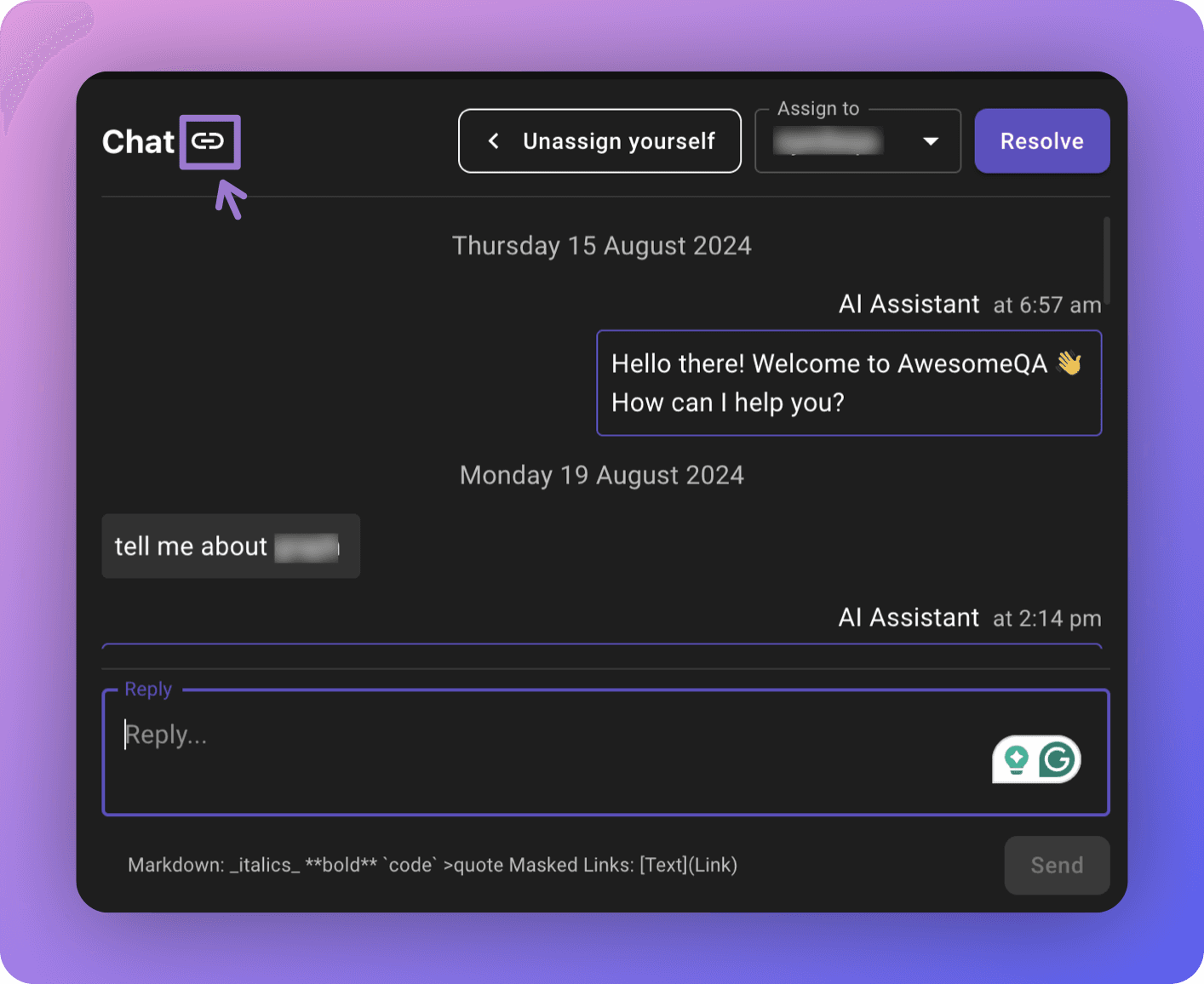 Predefined FAQ Prompts Are Now Available In The Web Chatbot!