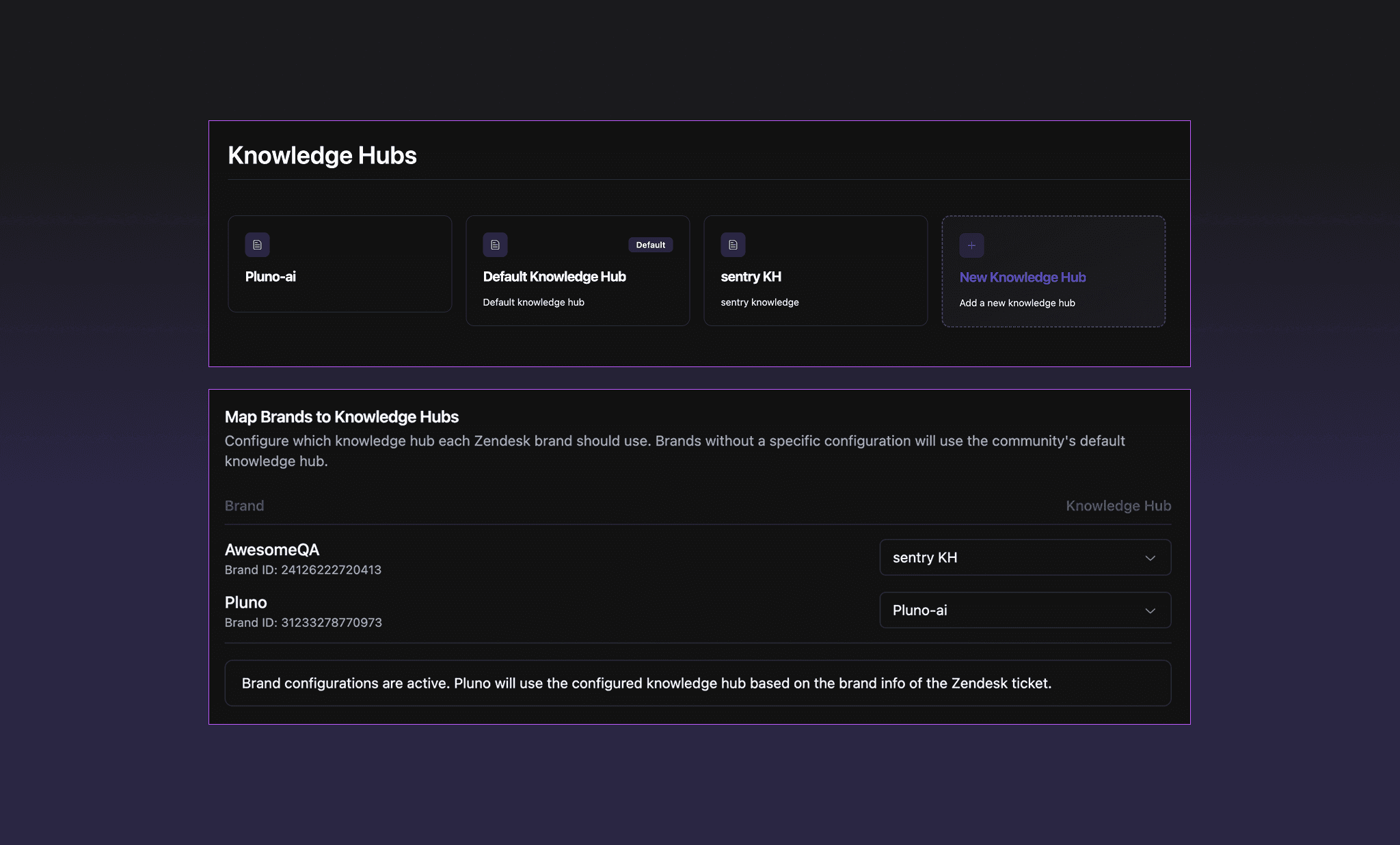 Support Multiple Brands with Dedicated Knowledge Bases