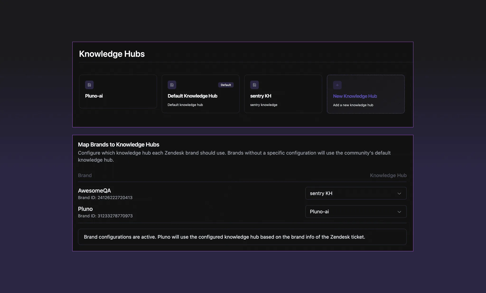 Support Multiple Brands with Dedicated Knowledge Bases