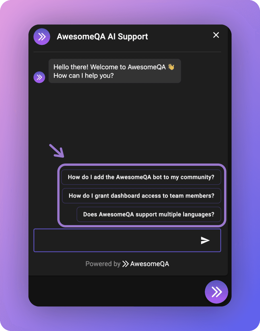 Predefined FAQ Prompts Are Now Available In The Web Chatbot!