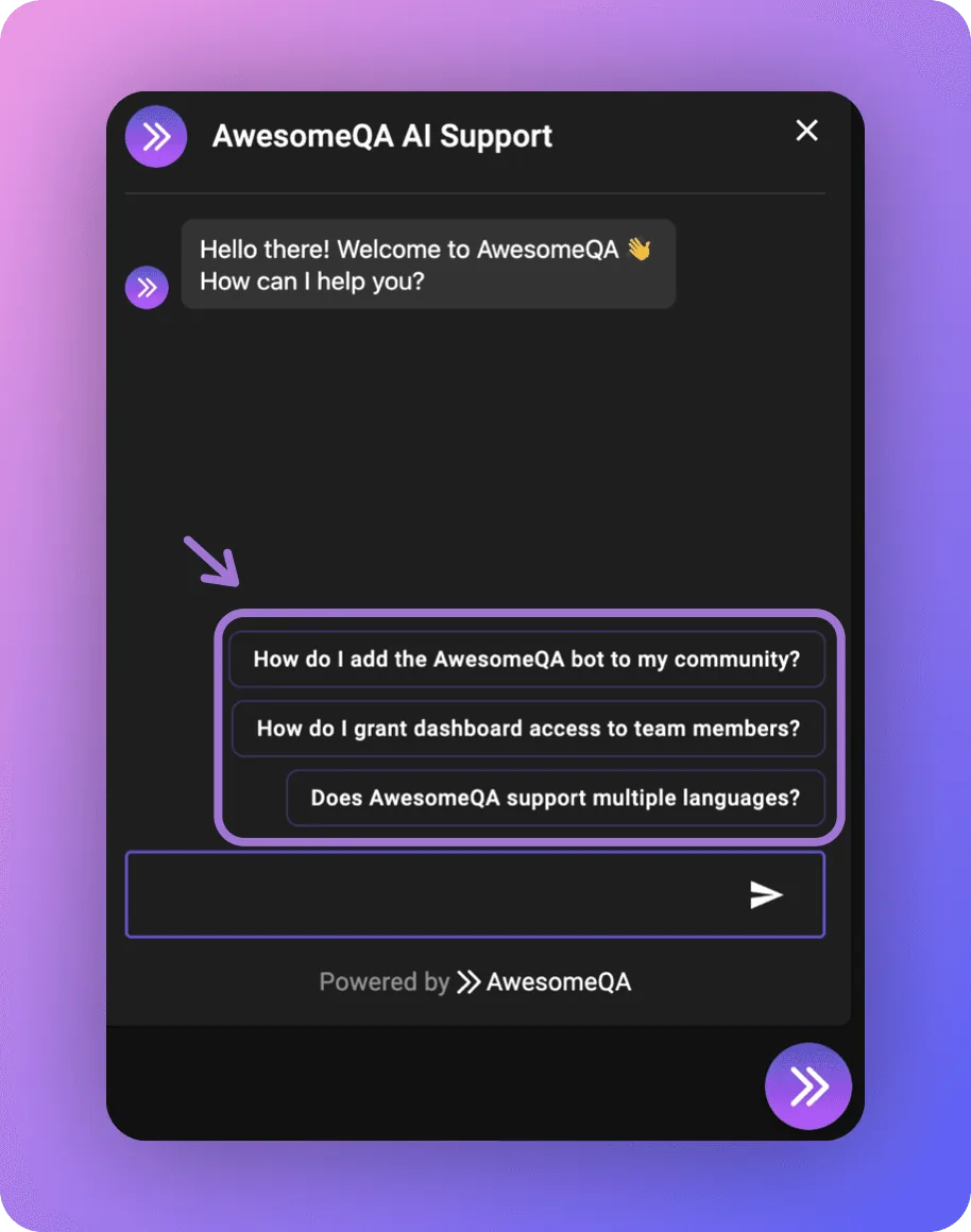 Predefined FAQ Prompts Are Now Available In The Web Chatbot!