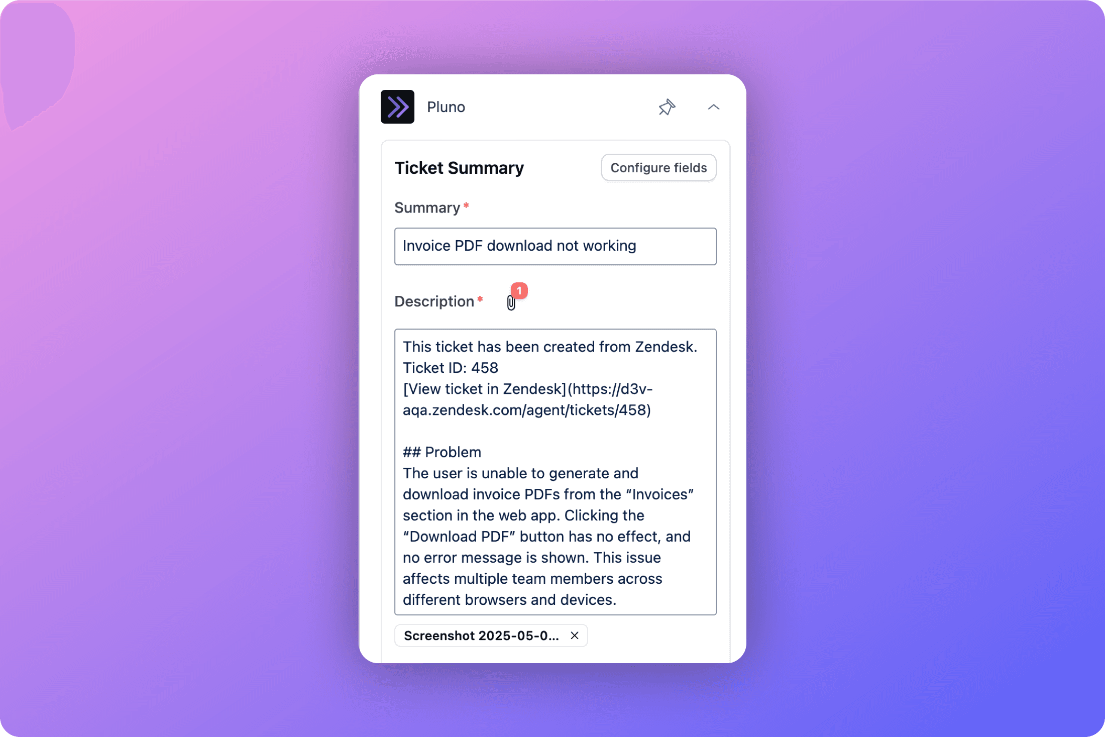 Attach files to escalations from Zendesk To Jira