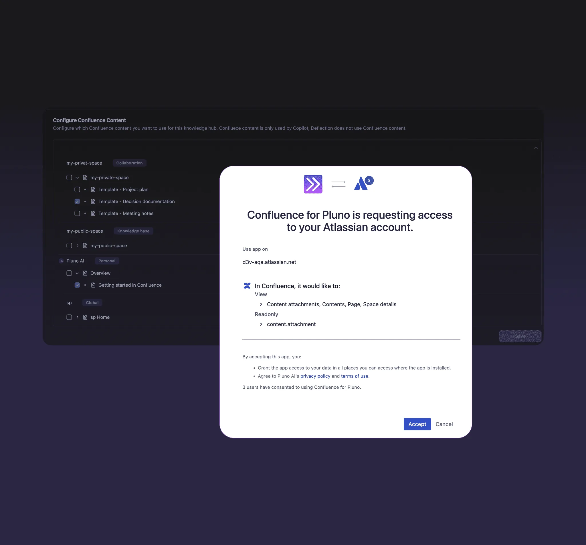 Confluence supported for Knowledge Base