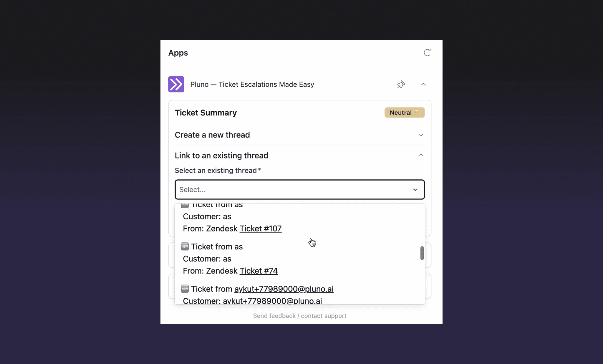 Link Multiple Zendesk Tickets to Existing Slack Threads or Jira Issues