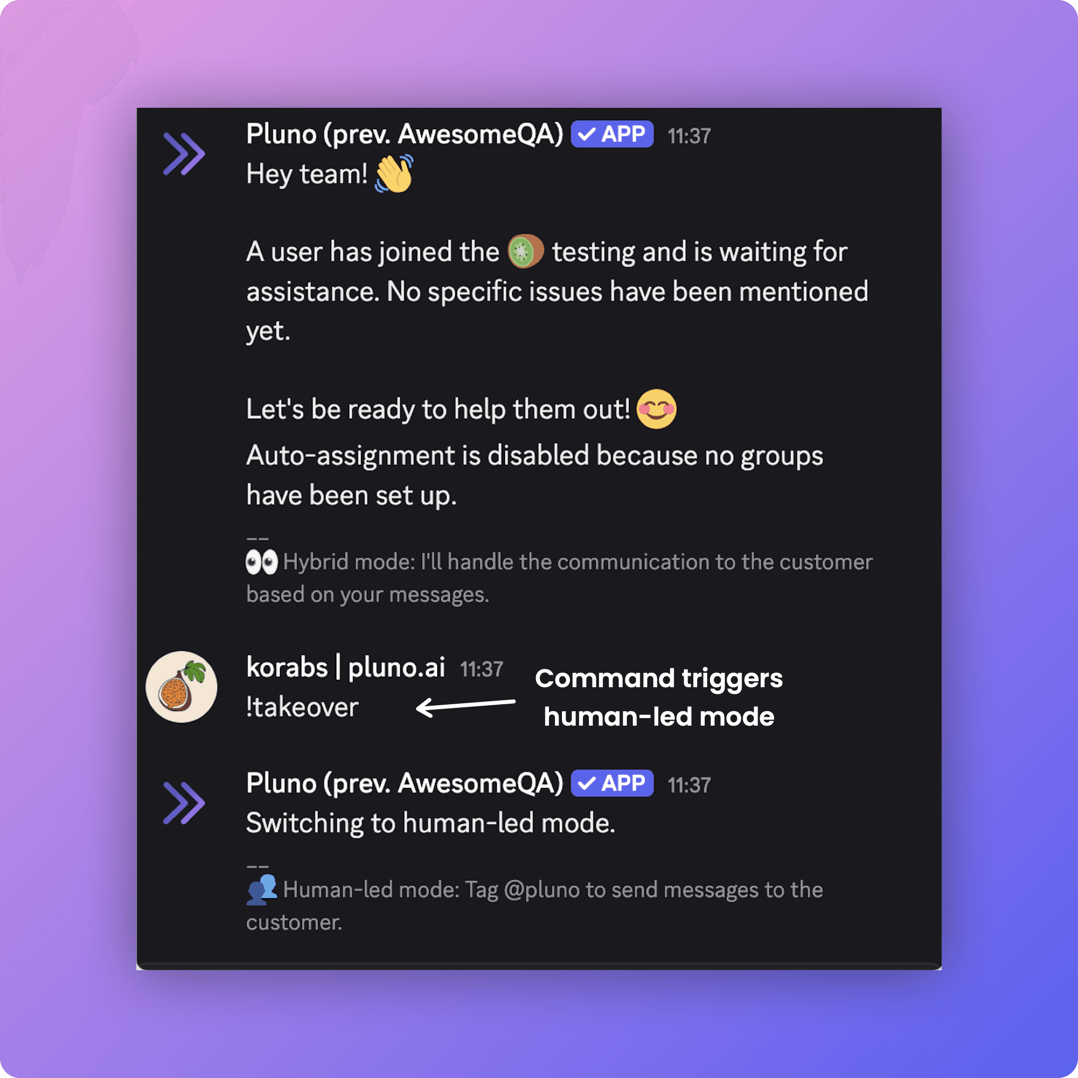 Greater Control and Flexibility for Support Teams to Switch From Automated to Human-Led Mode
